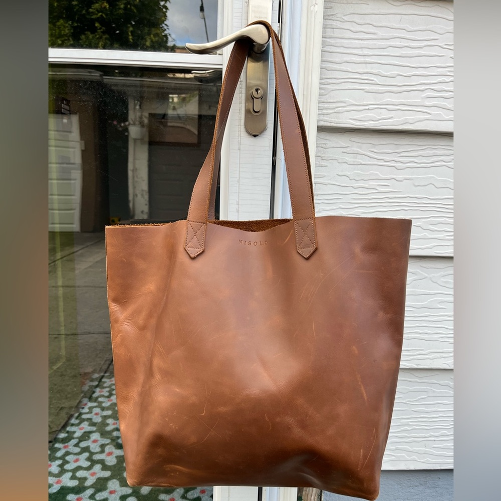 Nisolo Lori Tote - Brown Leather